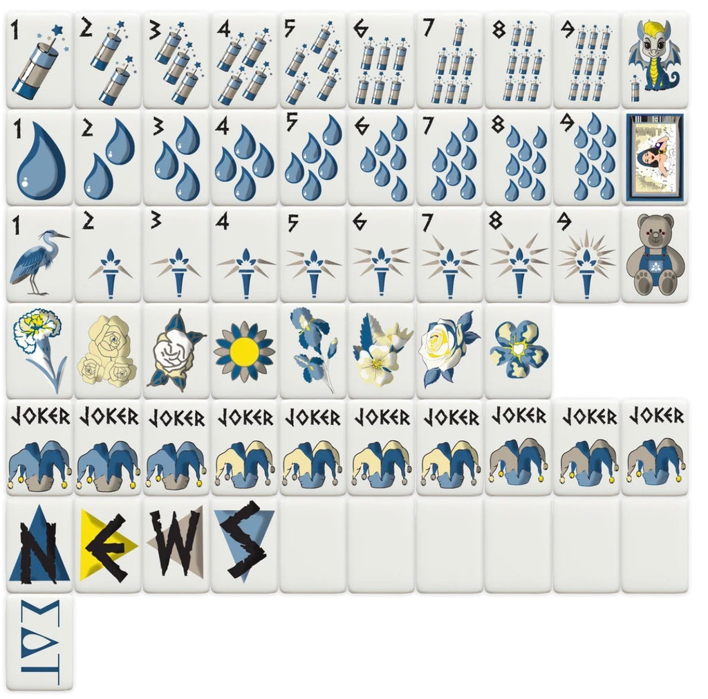 Mahjong Sisterhood Sigma Delta Tau Bid Day Bundle- Mahjong Tiles, Mat, and Shufflers