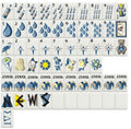Mahjong Sisterhood Sigma Delta Tau Bid Day Bundle- Mahjong Tiles, Mat, and Shufflers