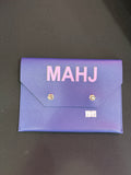 Navy Blue Mahjong Card Holder