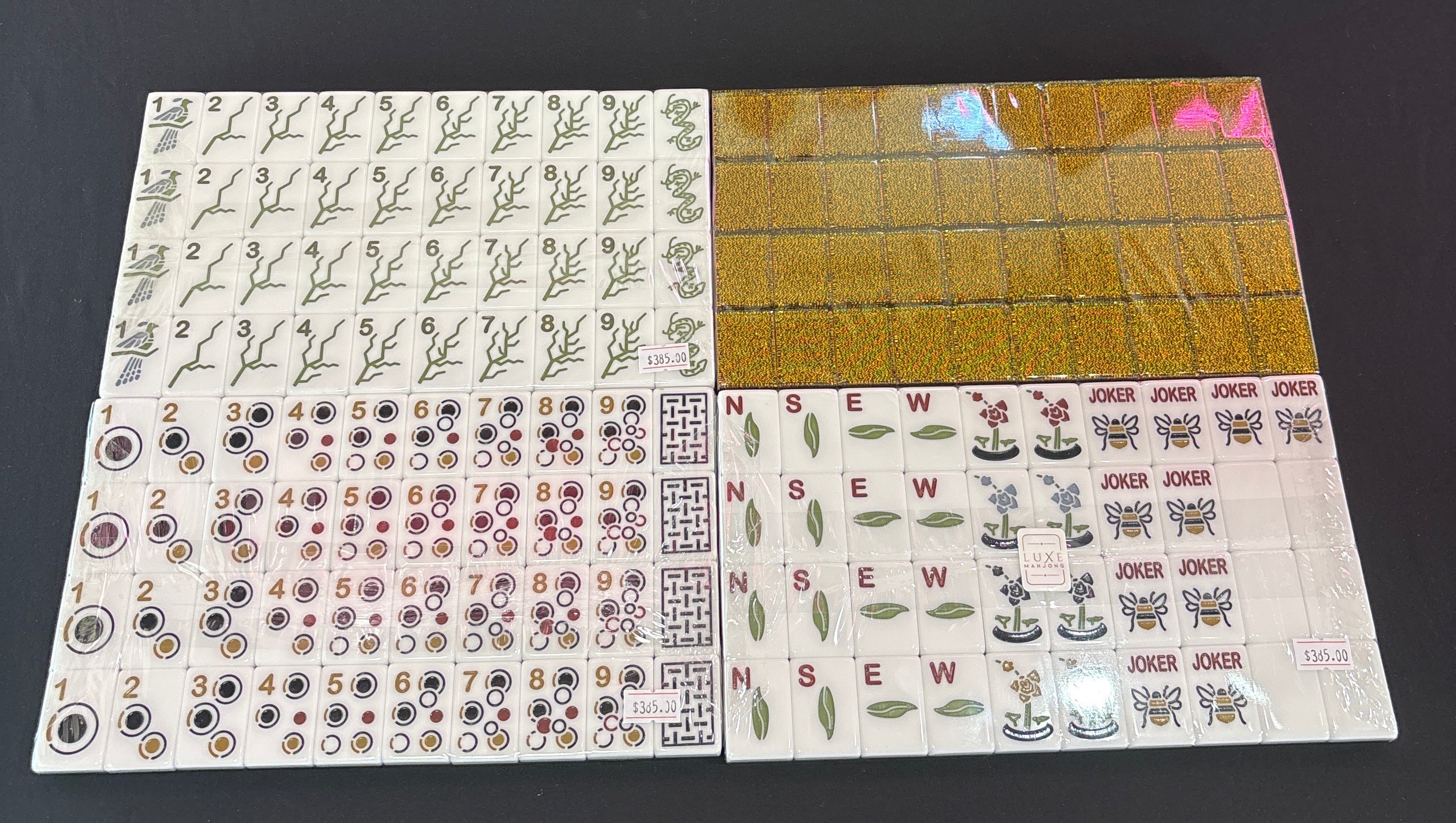 Luxe Mahjong Bougie Bee Tiles
