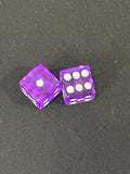 Clear Purple Mahjong Dice