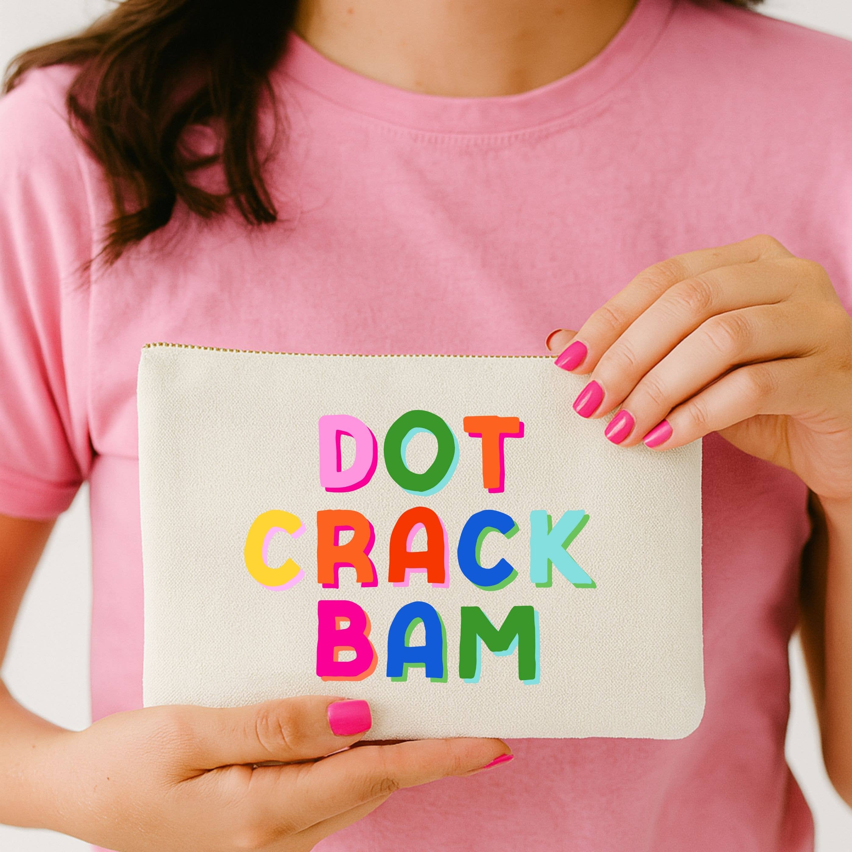*NEW Mahjong Bag | Dot Crack Bam mahjong gift canvas pouch
