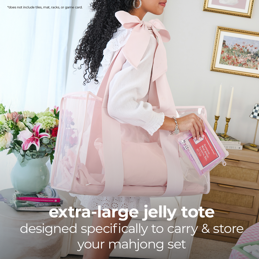 Case-Mate Mahjong Jelly Tote Set: Tortoiseshell Bow