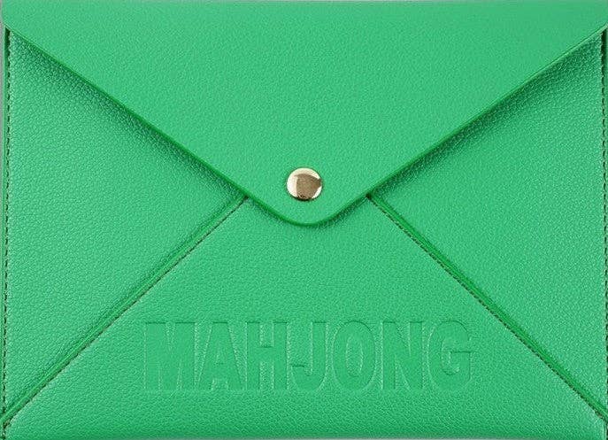 NMJL Leather Card Clutch: Navy