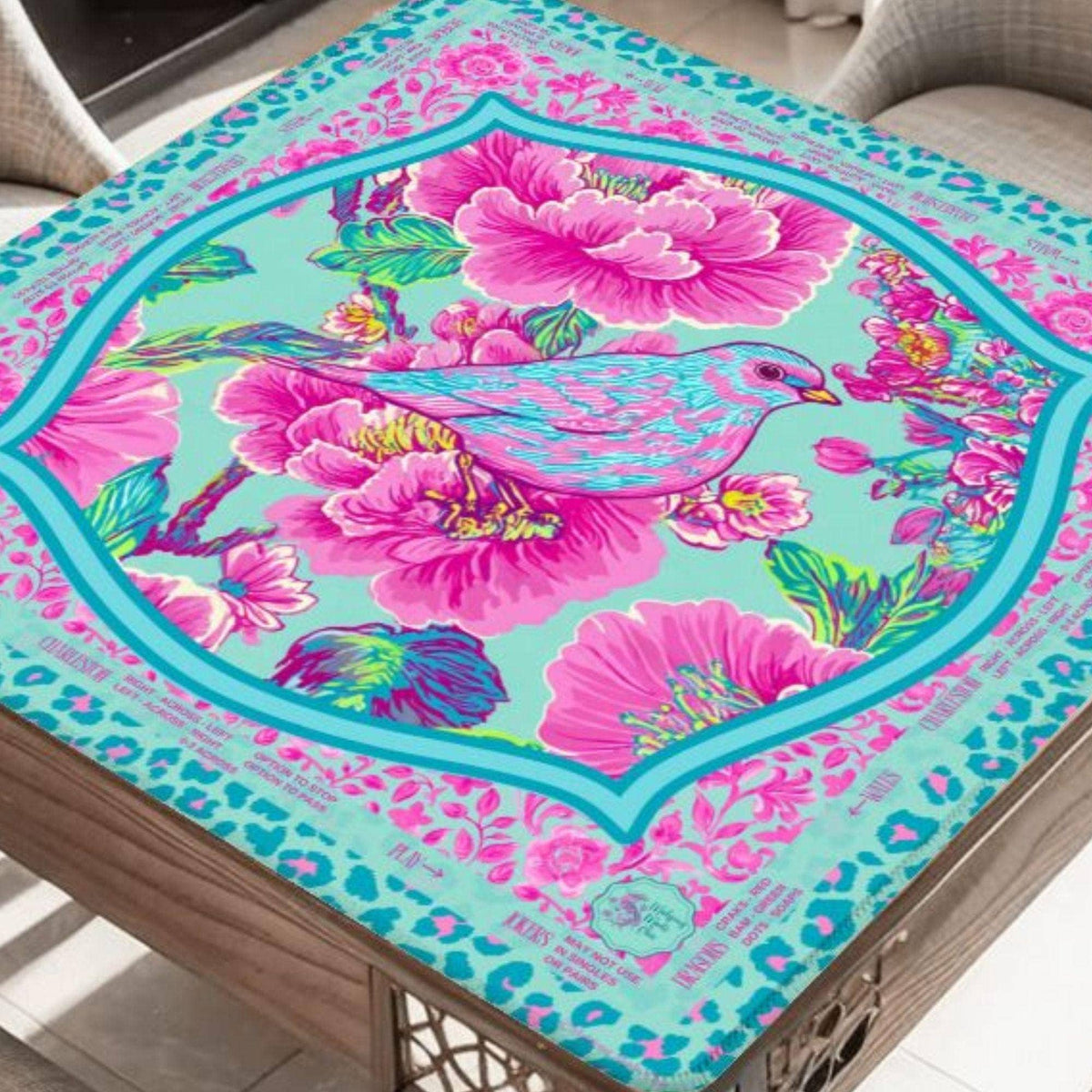 MMC Mahjong Mat with Instructions, Neoprene Décor