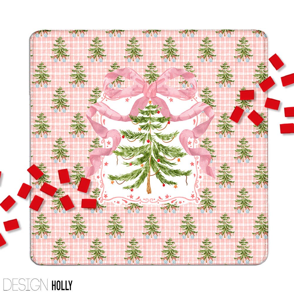 Mahjong Mat 31", Neoprene, Holiday, Christmas, Winter : Joy / Neoprene without bag