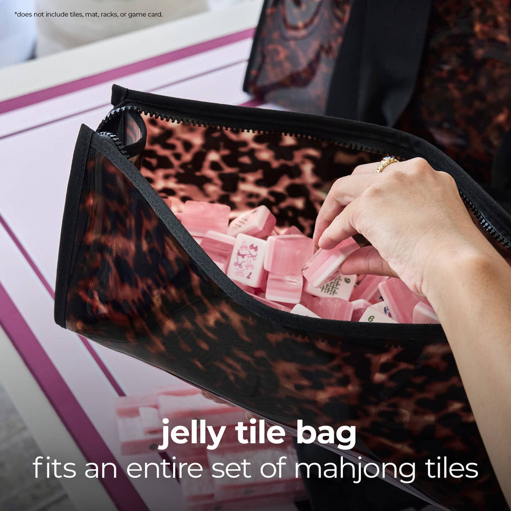 Case-Mate Mahjong Jelly Tote Set: Tortoiseshell Bow