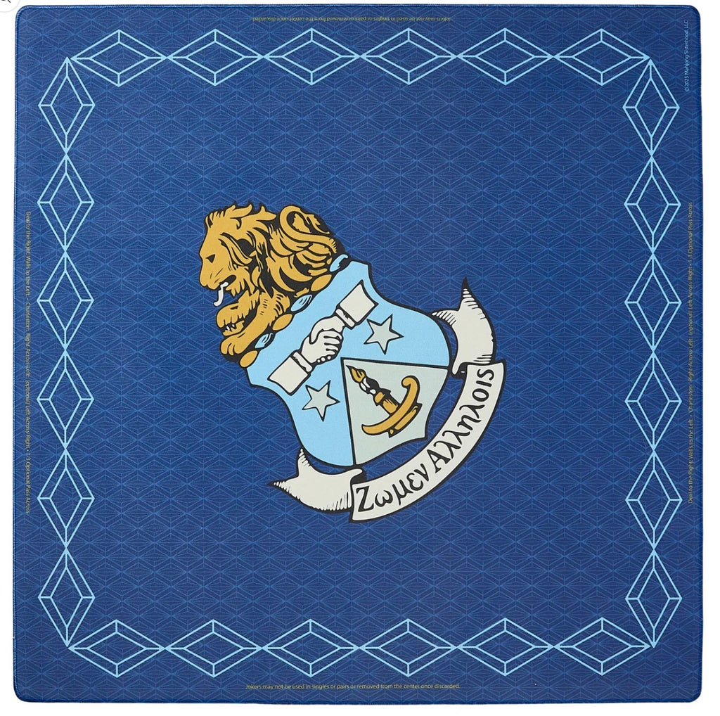Mahjong Sisterhood Alpha Delta Pi Bid Day Bundle - Mahjong Tiles, Mat, and Shufflers