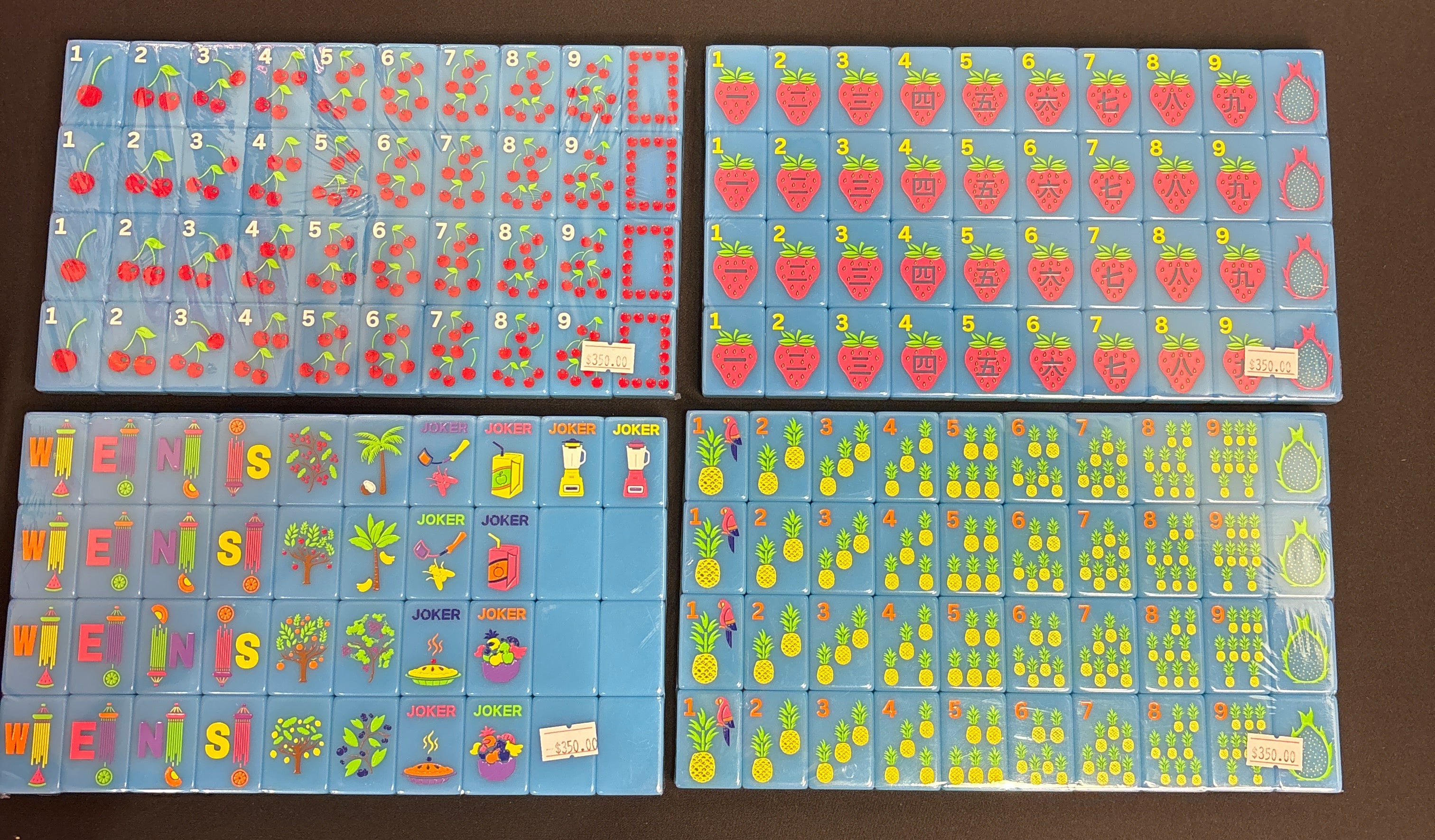 A Beautiful Line Mahjong Fruity Tiles
