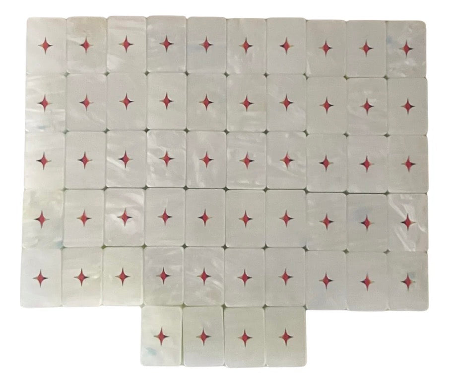 Grateful Dead Tiles (Sunshine Day Dream Tie Dye Pearl)- Bespoke Mahjong