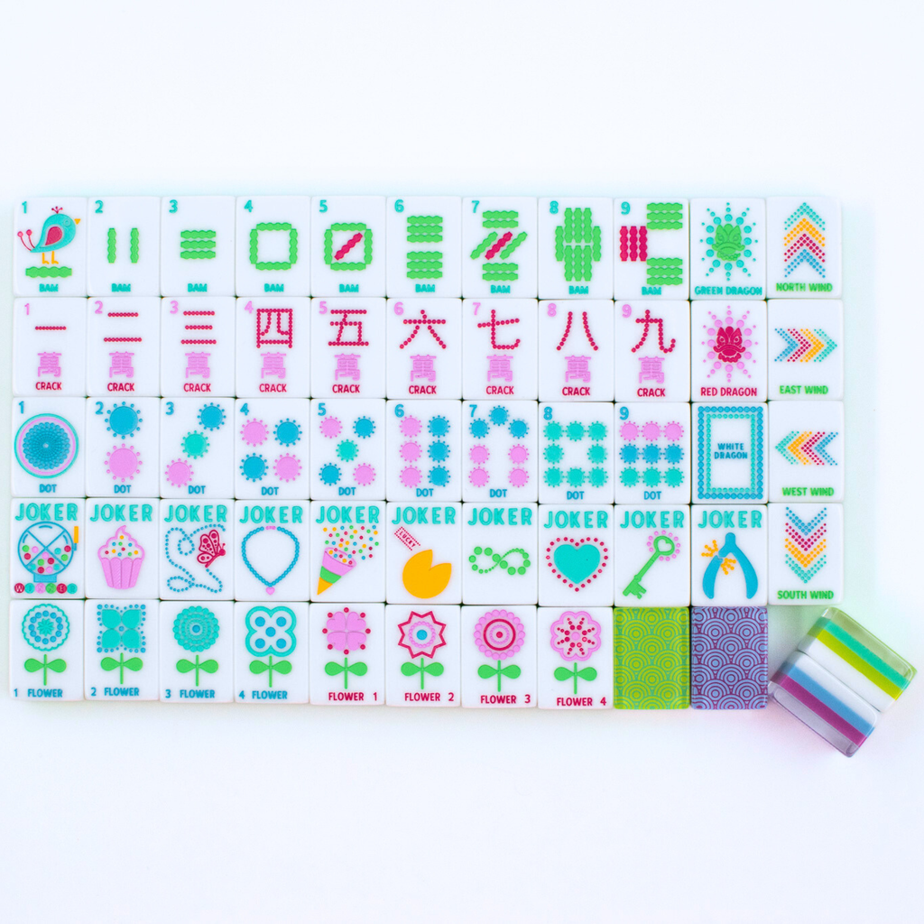 My Fair Mahjong Crystal Confetti Purple | Mahjong with a Sprinkle of Color