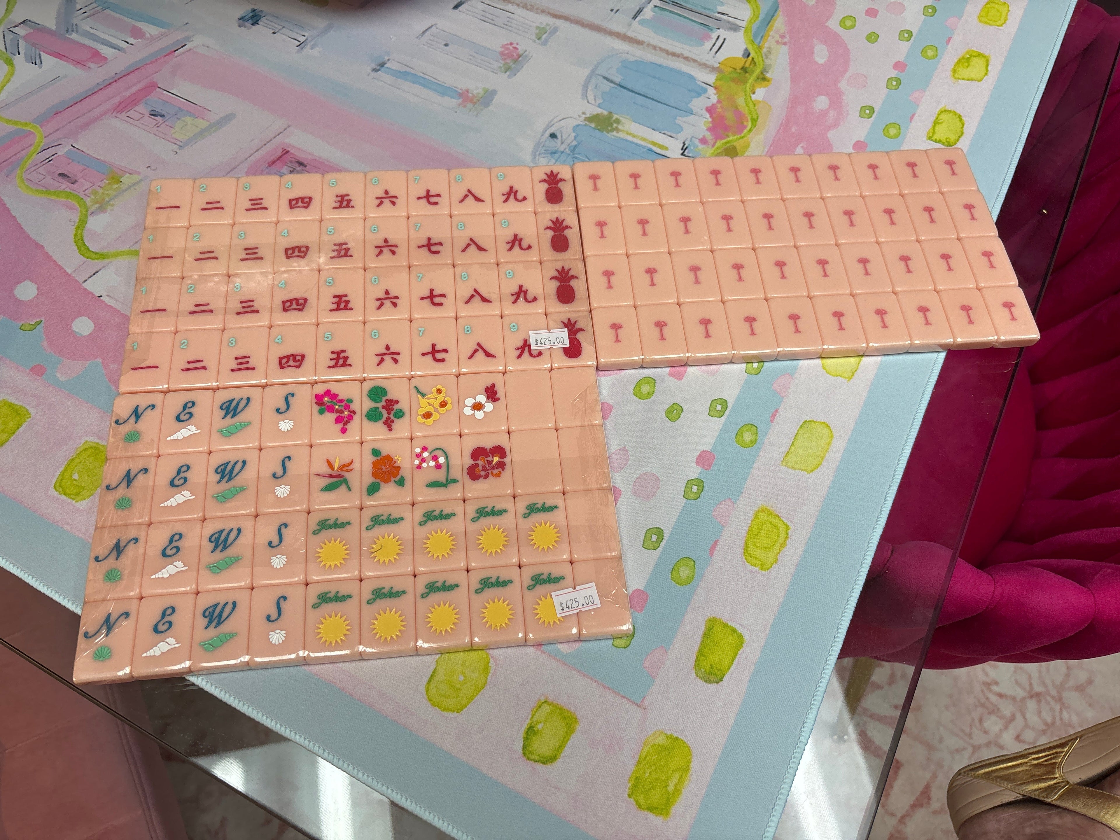 The Mahjong House- Island Collection Pink