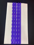My Fair Mahjong MAHJONG RACK PUSHER ADD ON-MAGNETIC | Premium Acrylic Set(4): Scalloped Purple Transparent