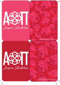 Mahjong Sisterhood Alpha Omicron Pi Mahjong Mat and Shufflers Bundle (NO TILES)