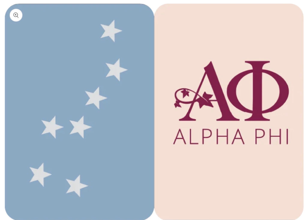 Mahjong Sisterhood Alpha Phi Bid Day Bundle- Mahjong Tiles, Mat, and Shufflers