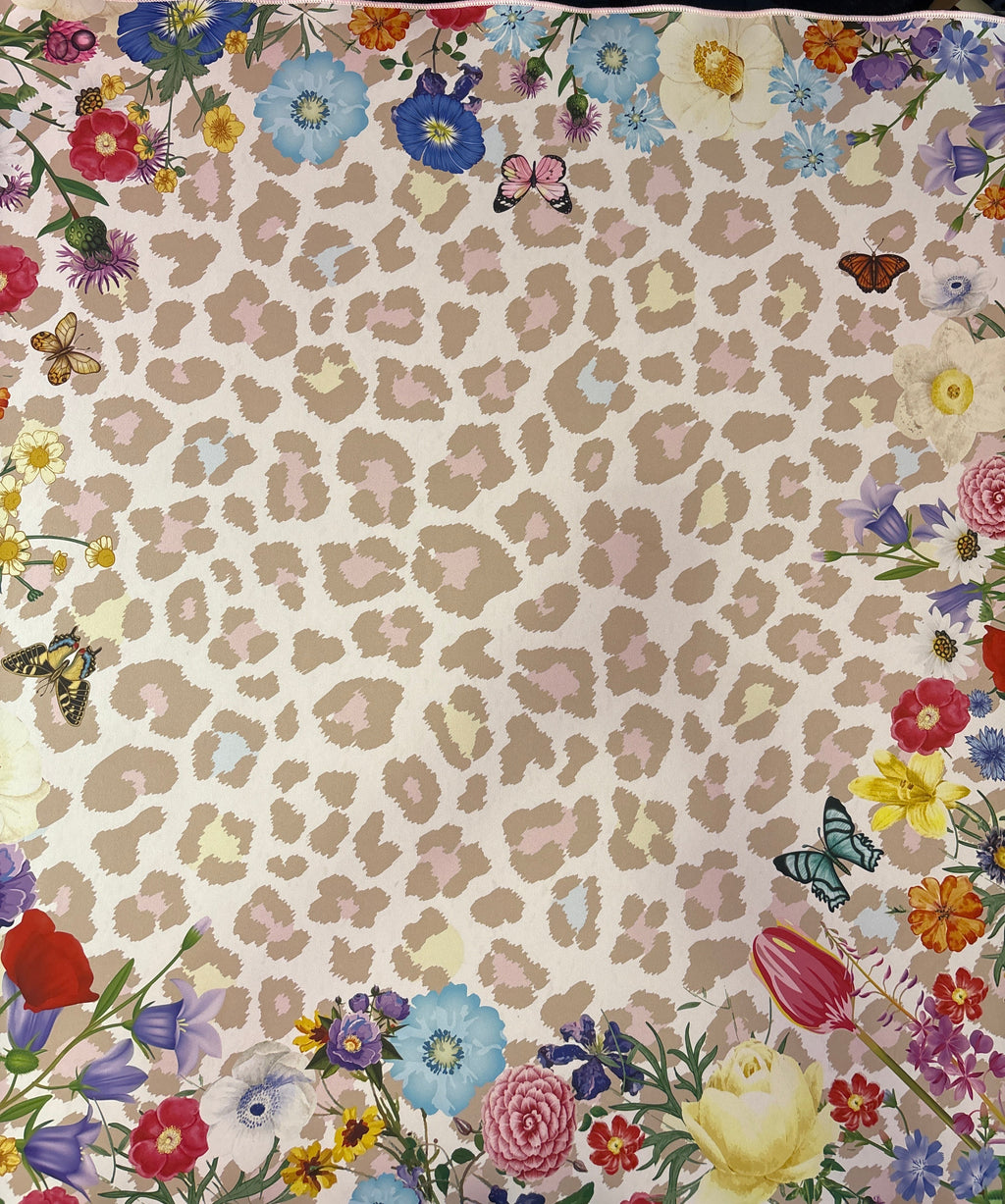 Bespoke Leopard Garden Double Sided Mahjong Mat