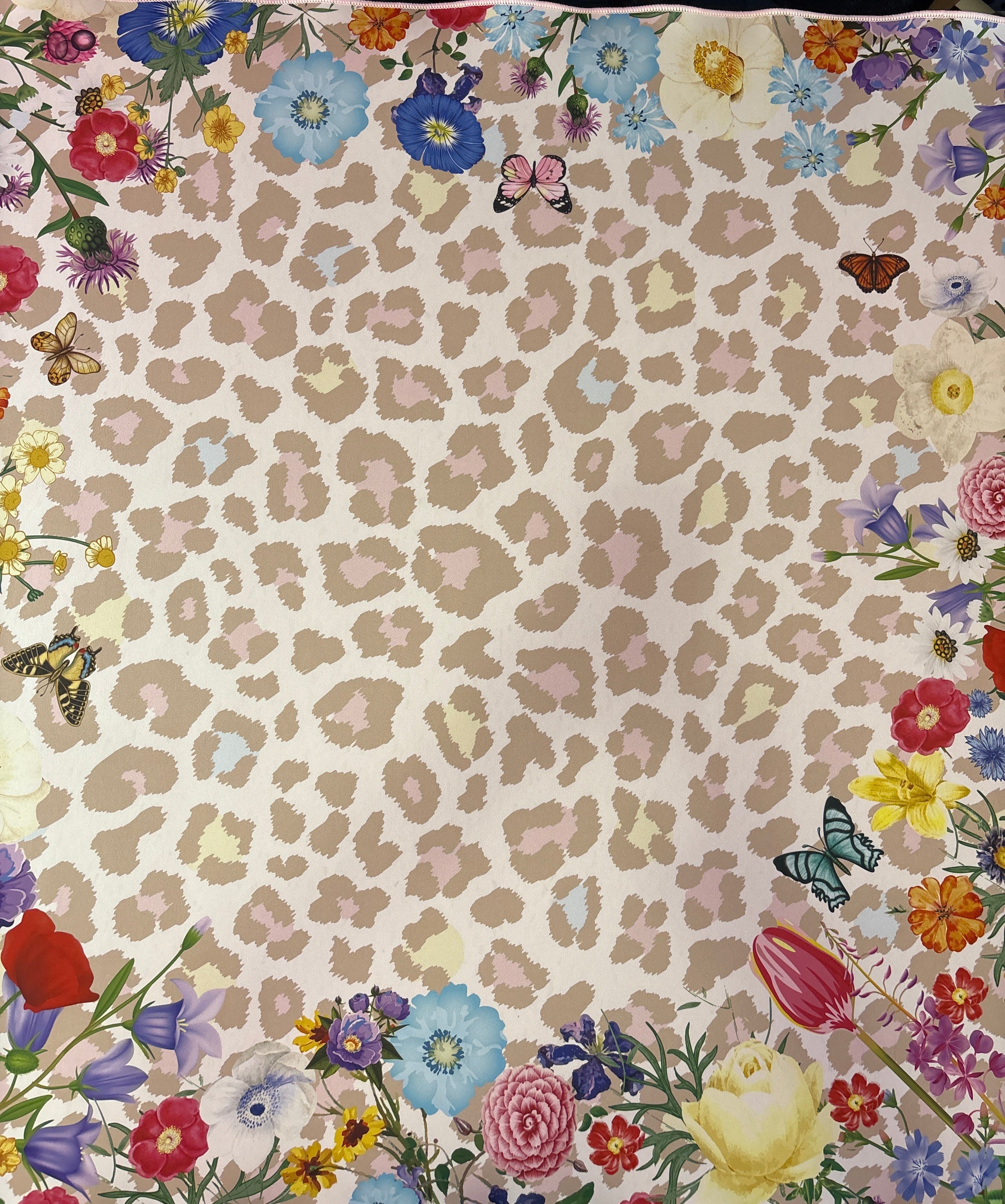 Bespoke Leopard Garden Double Sided Mahjong Mat