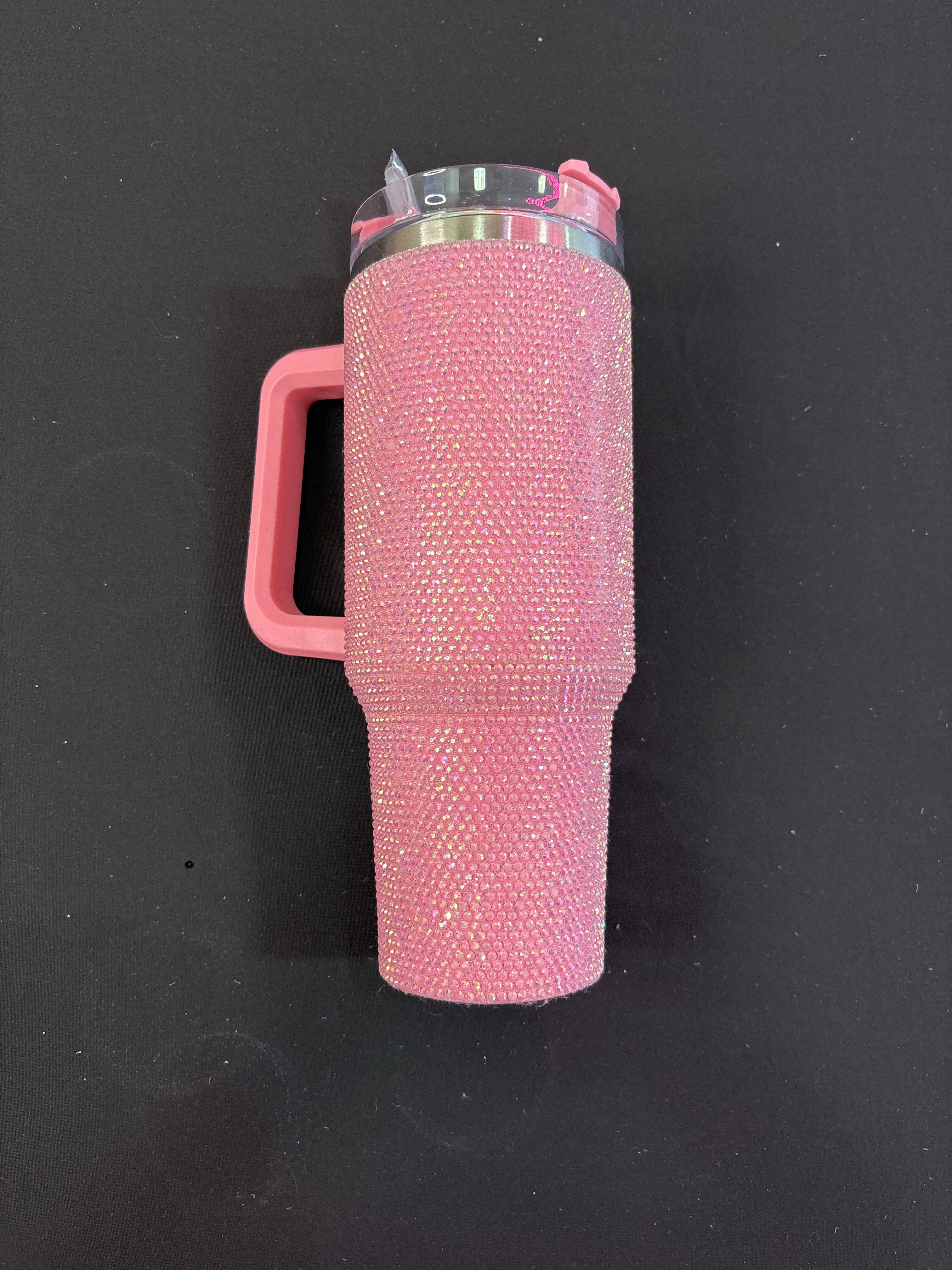 Light Pink Sparkle Tumbler Cup