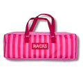 My Fair Mahjong Mahjong Rack Bag  |  Fits 20" Racks: Stripes- Pink and Red Rack Bag