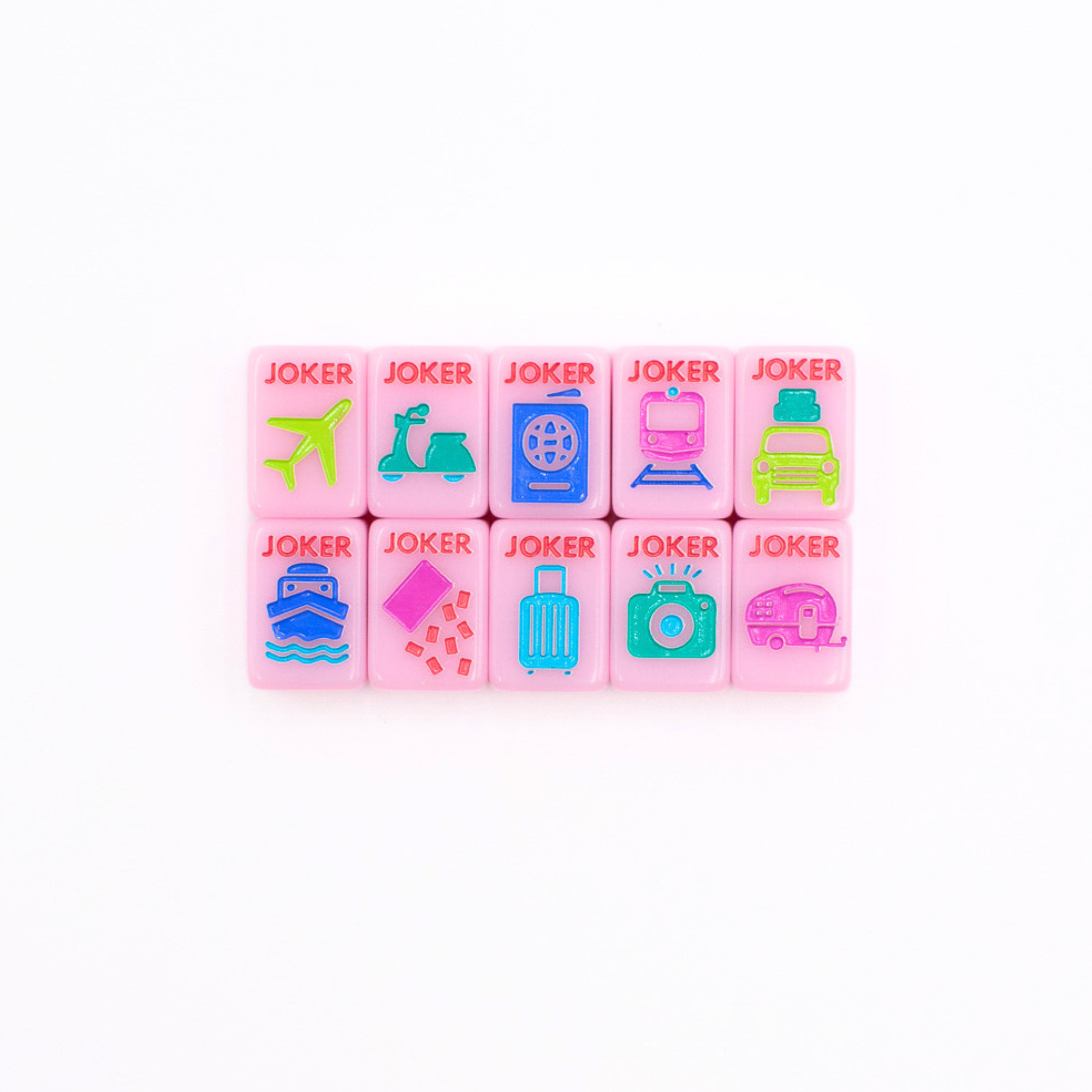My Fair Mahjong MINI TRAVEL MAHJONG  |  Mini Anywhere Series  |  Pink  CLEARANCE - MUST GO!!!