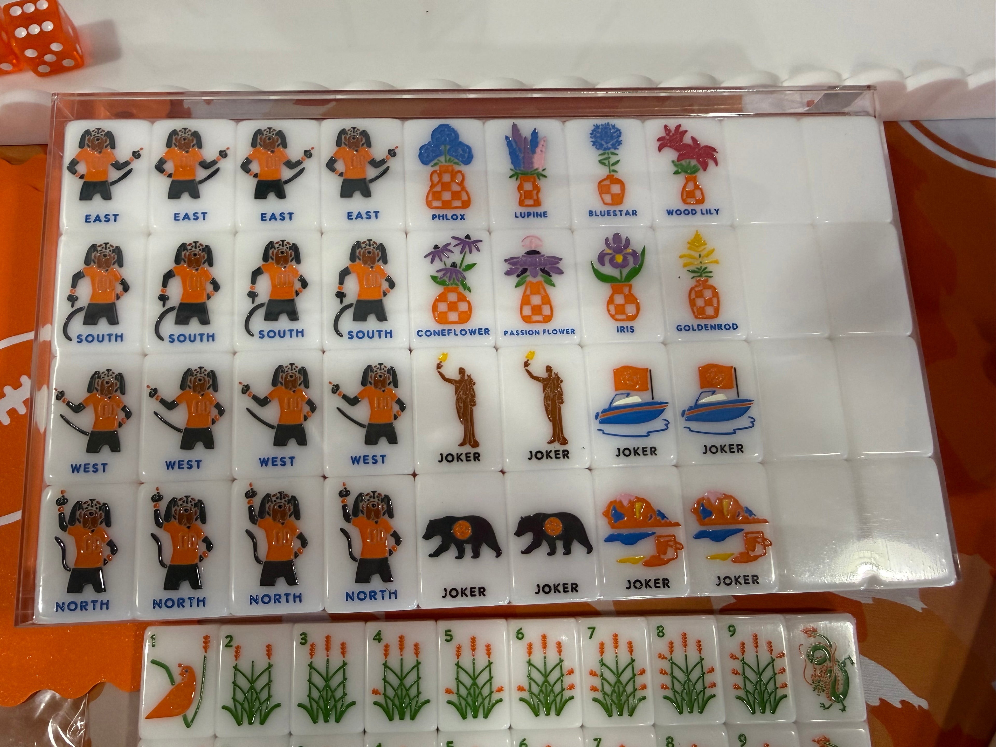 West Wind Mahjong University of Tennessee Tiles