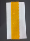 My Fair Mahjong MAHJONG RACK PUSHER ADD ON-MAGNETIC | Premium Acrylic Set(4): Scalloped Apricot Transparent