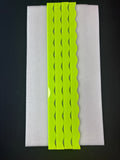 My Fair Mahjong MAHJONG RACK PUSHER ADD ON-MAGNETIC | Premium Acrylic Set(4): Scalloped Solid Citrus Green