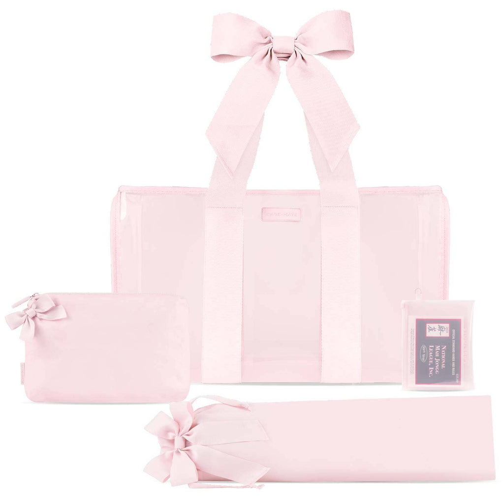 Case-Mate Mahjong Jelly Tote Set: Tortoiseshell Bow