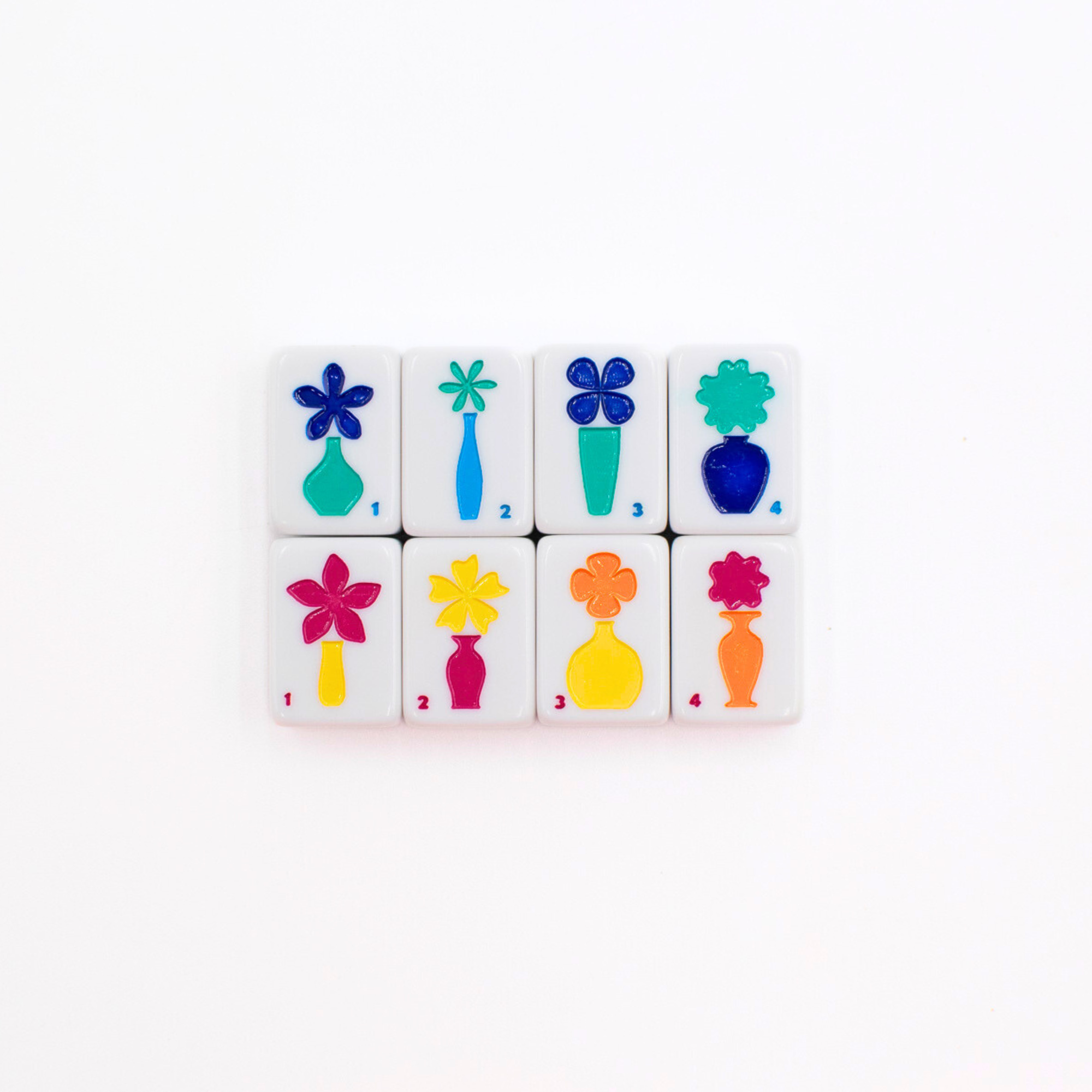 My Fair Mahjong MINI TRAVEL MAHJONG  |  Mini Anywhere Series  |  White CLEARANCE - MUST GO!!!
