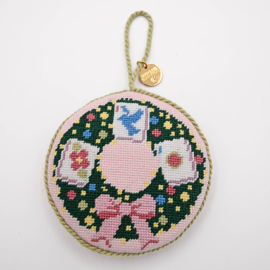 Mahjong Memento Needlepoint Ornament