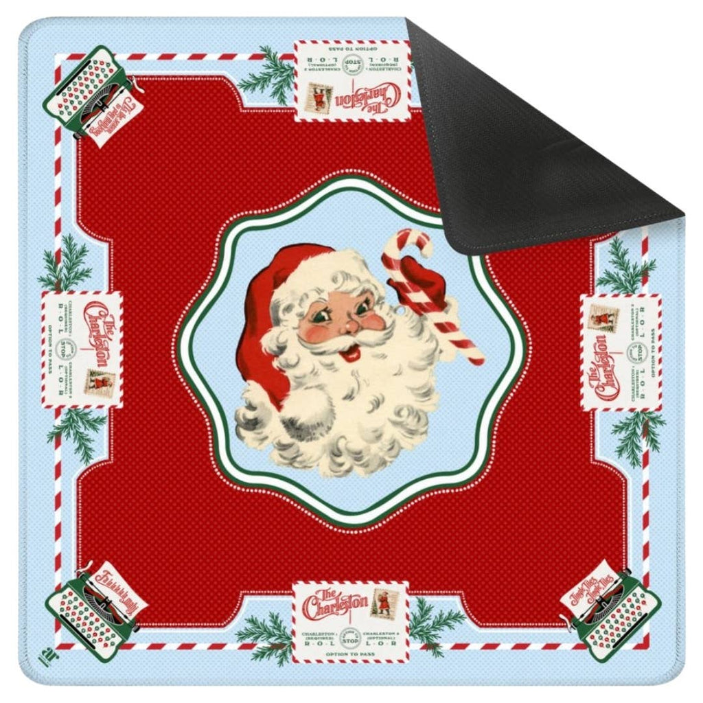Neoprene Santa’s Mahjong Mail Mat –Vintage Holiday Christmas