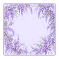 Violet Vines Wisteria Mahjong Neoprene Mat