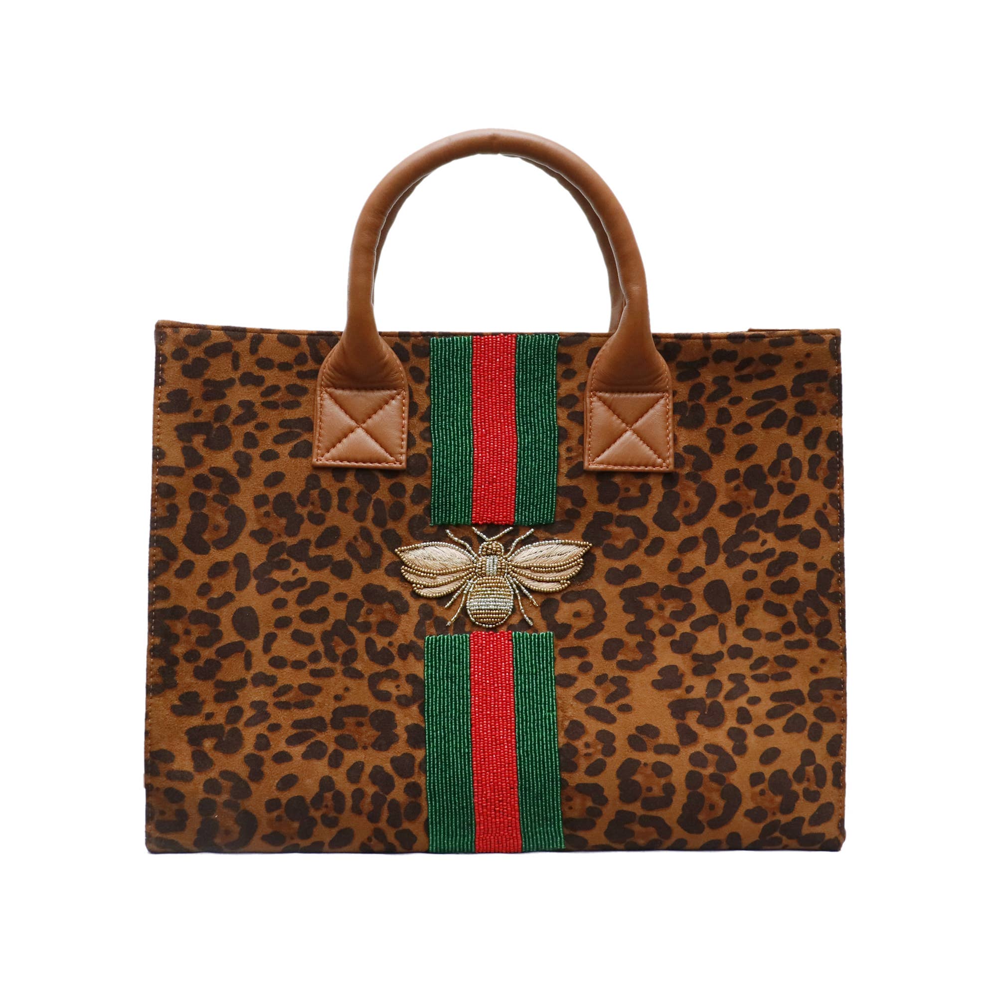 Wild tote Bee - Emerald/OpRedGold Bee