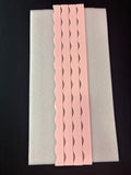 My Fair Mahjong MAHJONG RACK PUSHER ADD ON-MAGNETIC | Premium Acrylic Set(4): Scalloped Macaron Pink