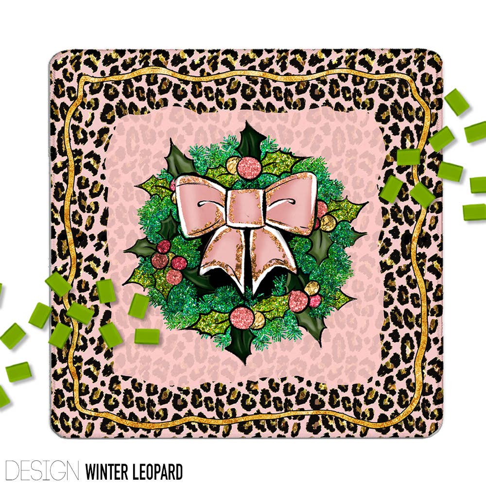 Mahjong Mat 31", Neoprene, Holiday, Christmas, Winter : Sugar Plum / Neoprene without bag
