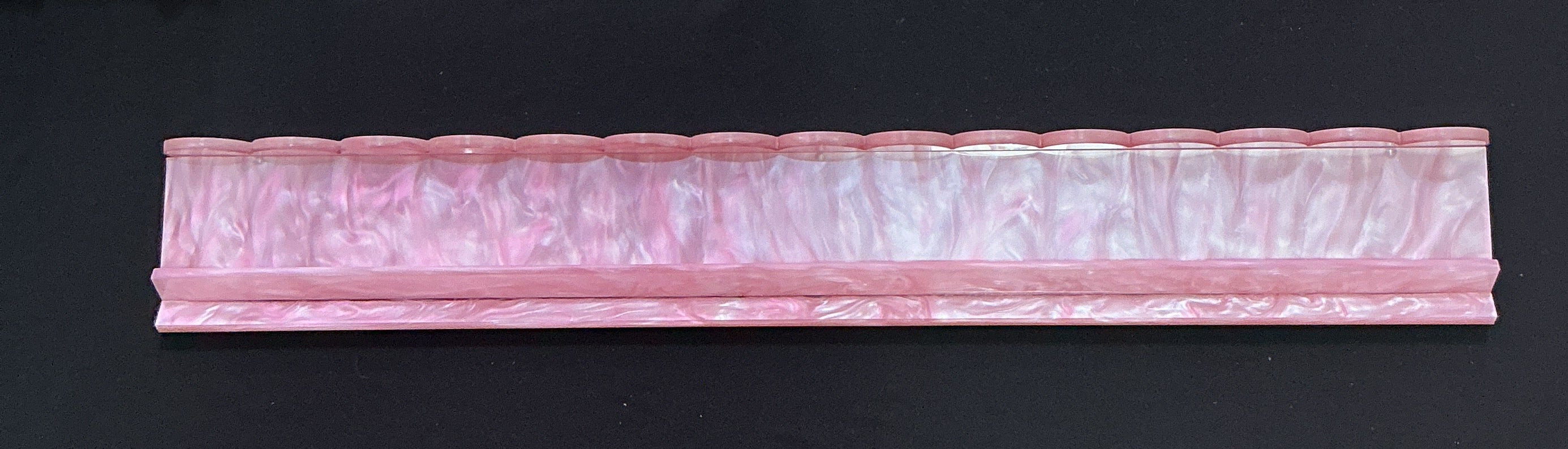 Southern Belles Mahjong Pearlized Pink FLAT Racks with magnetic scalloped pushers
