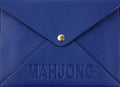 NMJL Leather Card Clutch: Navy