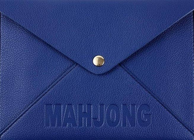 NMJL Leather Card Clutch: Navy