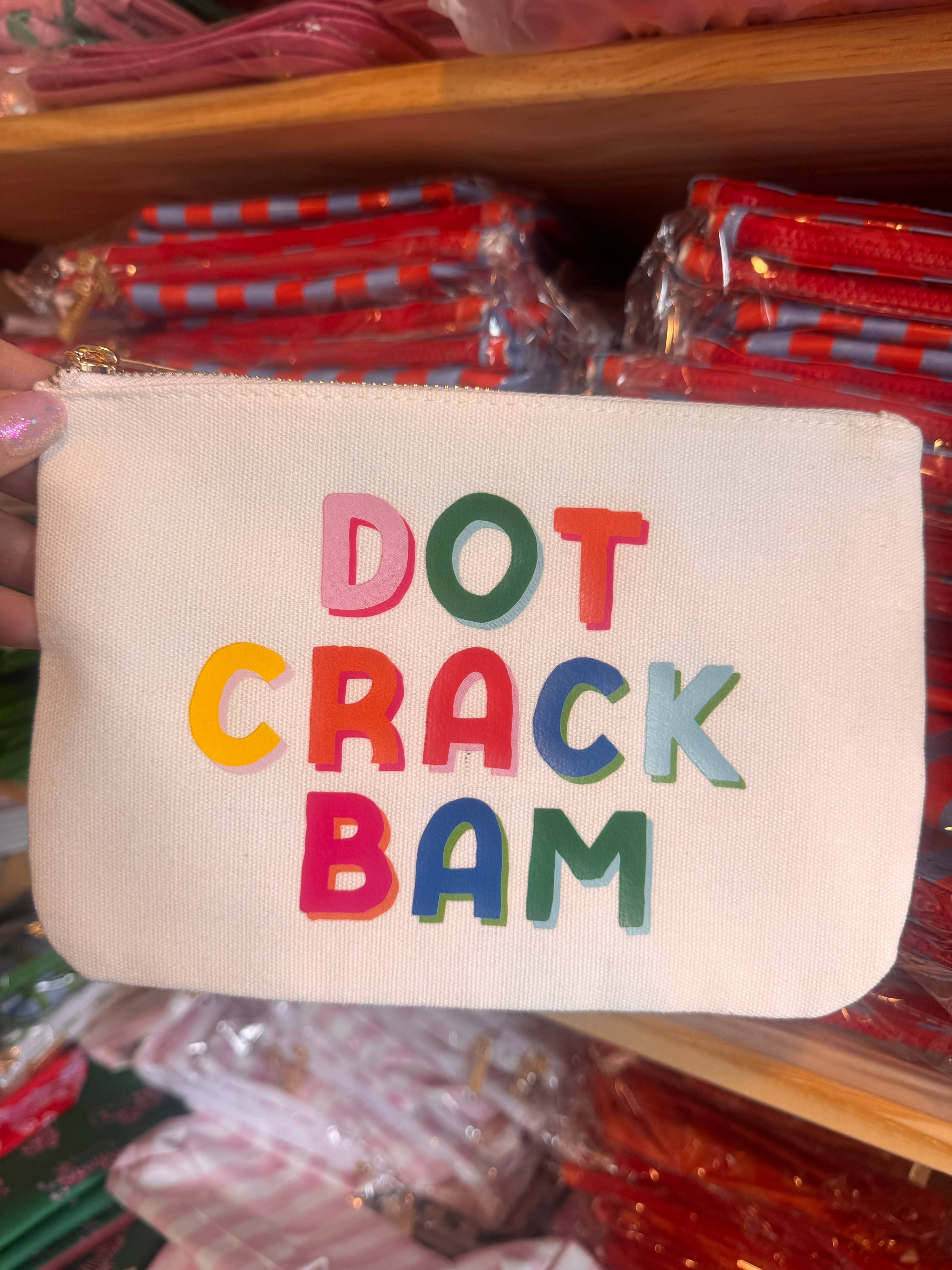 *NEW Mahjong Bag | Dot Crack Bam mahjong gift canvas pouch