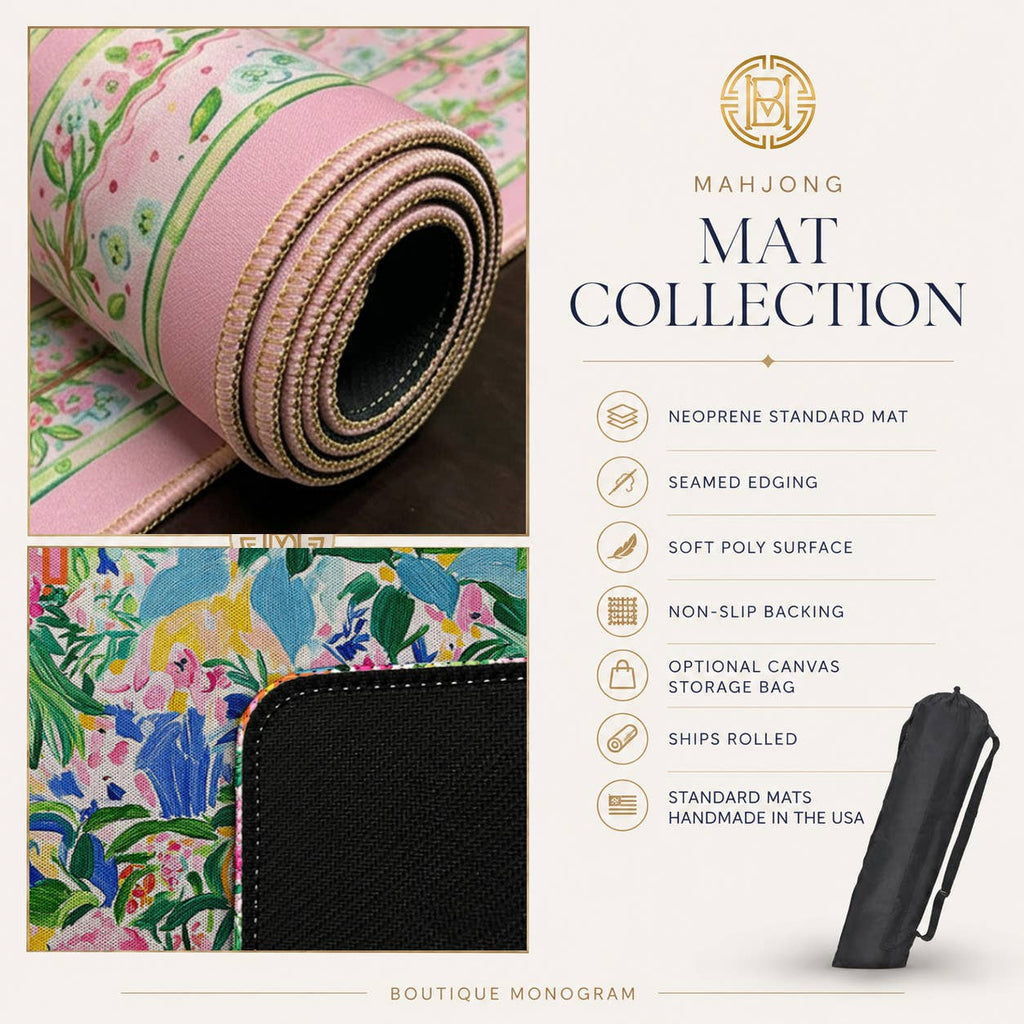 Mahjong Mat 31", Neoprene, Summer Collection: Winnie / Neoprene with bag