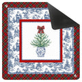 NEOPRENE Tartan Toile Noël Mahjong Mat | Holiday Christmas