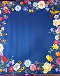 Garden Navy Bespoke Mahjong Mat