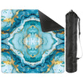 Coastal Aqua Mahjong Mat | The Grand Marble Collection: 33" x 33"
