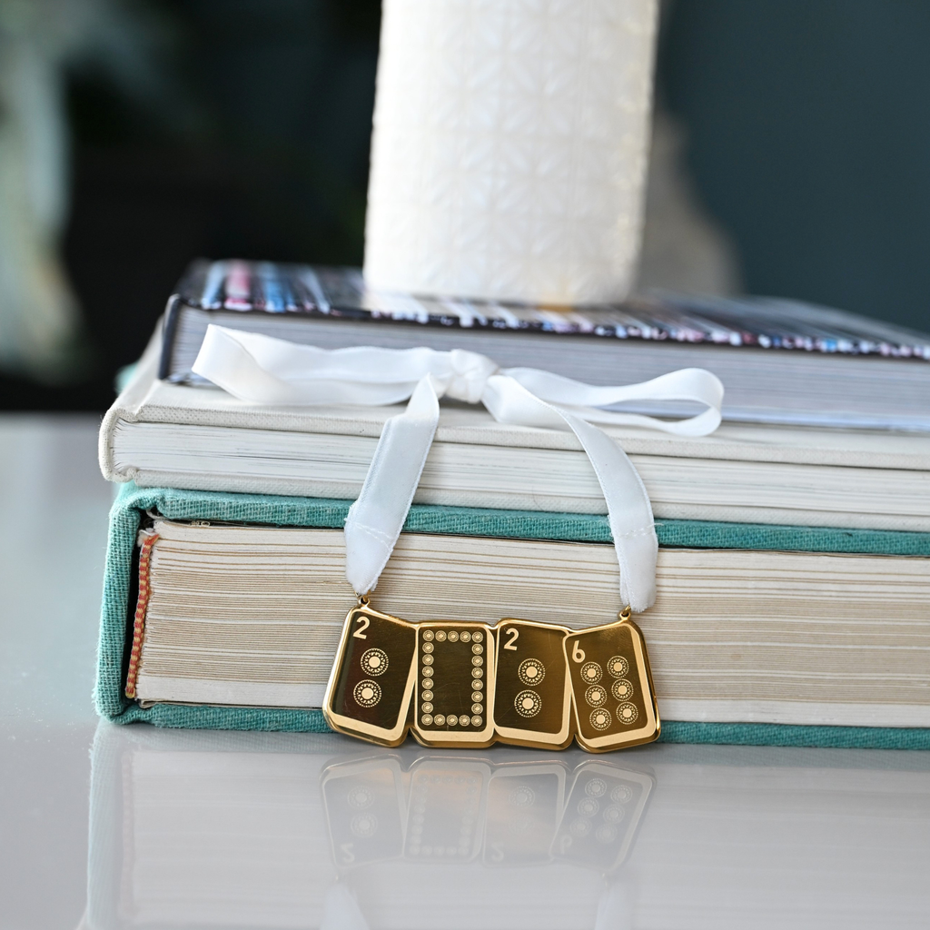 Limited Edition 2026 Engraved Mahjong Ornament
