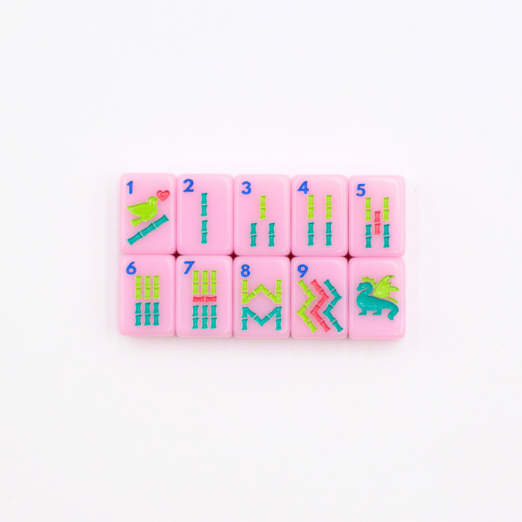 My Fair Mahjong MINI TRAVEL MAHJONG  |  Mini Anywhere Series  |  Pink  CLEARANCE - MUST GO!!!