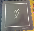A Beautiful Line- Black Scallop Mahjong  Mat