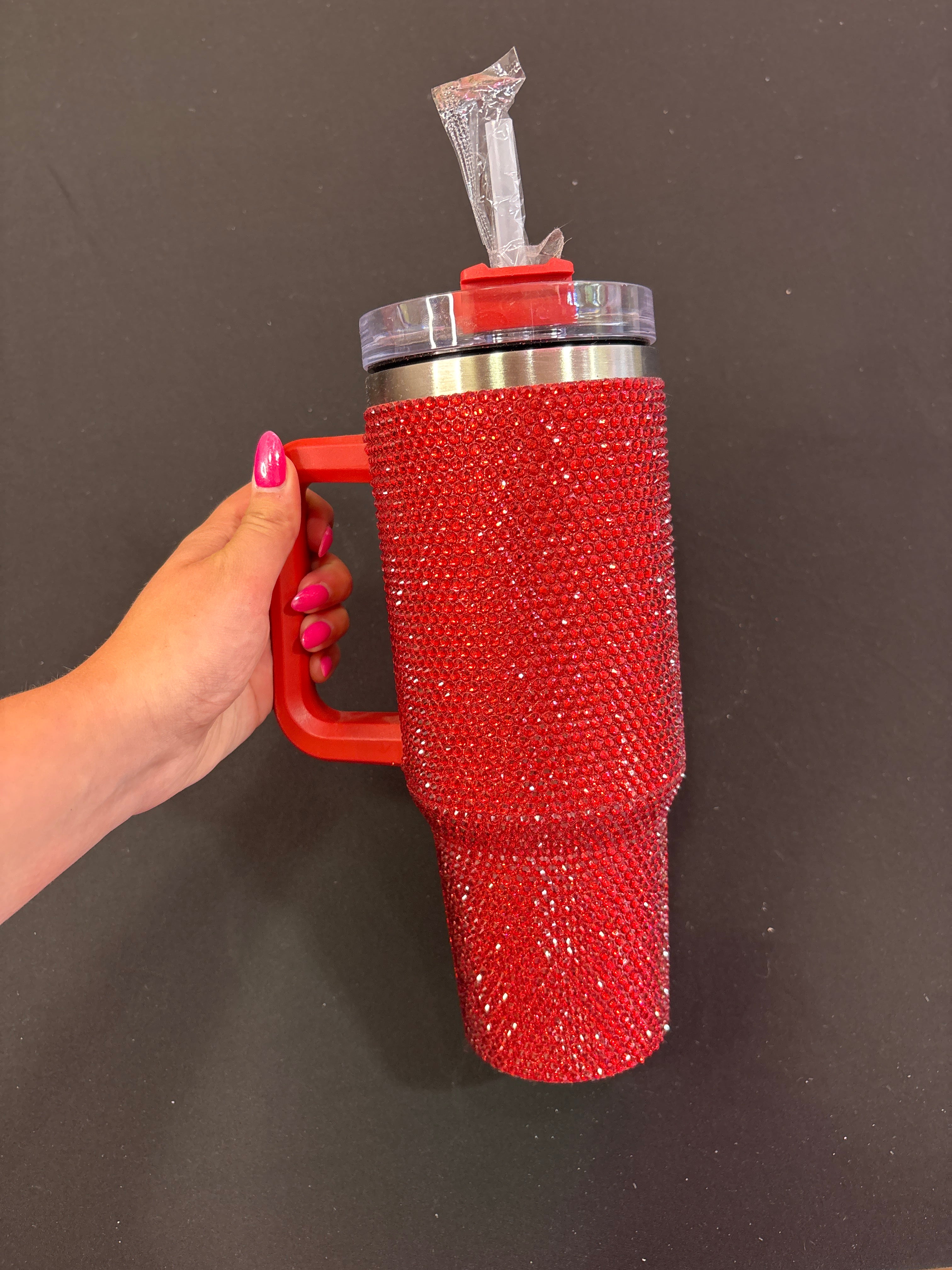 Red Sparkle Tumbler Cup