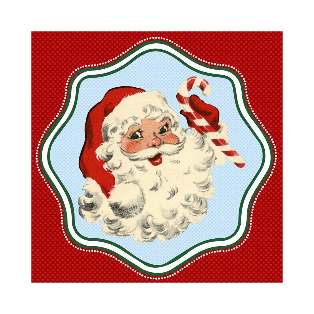 Neoprene Santa’s Mahjong Mail Mat –Vintage Holiday Christmas