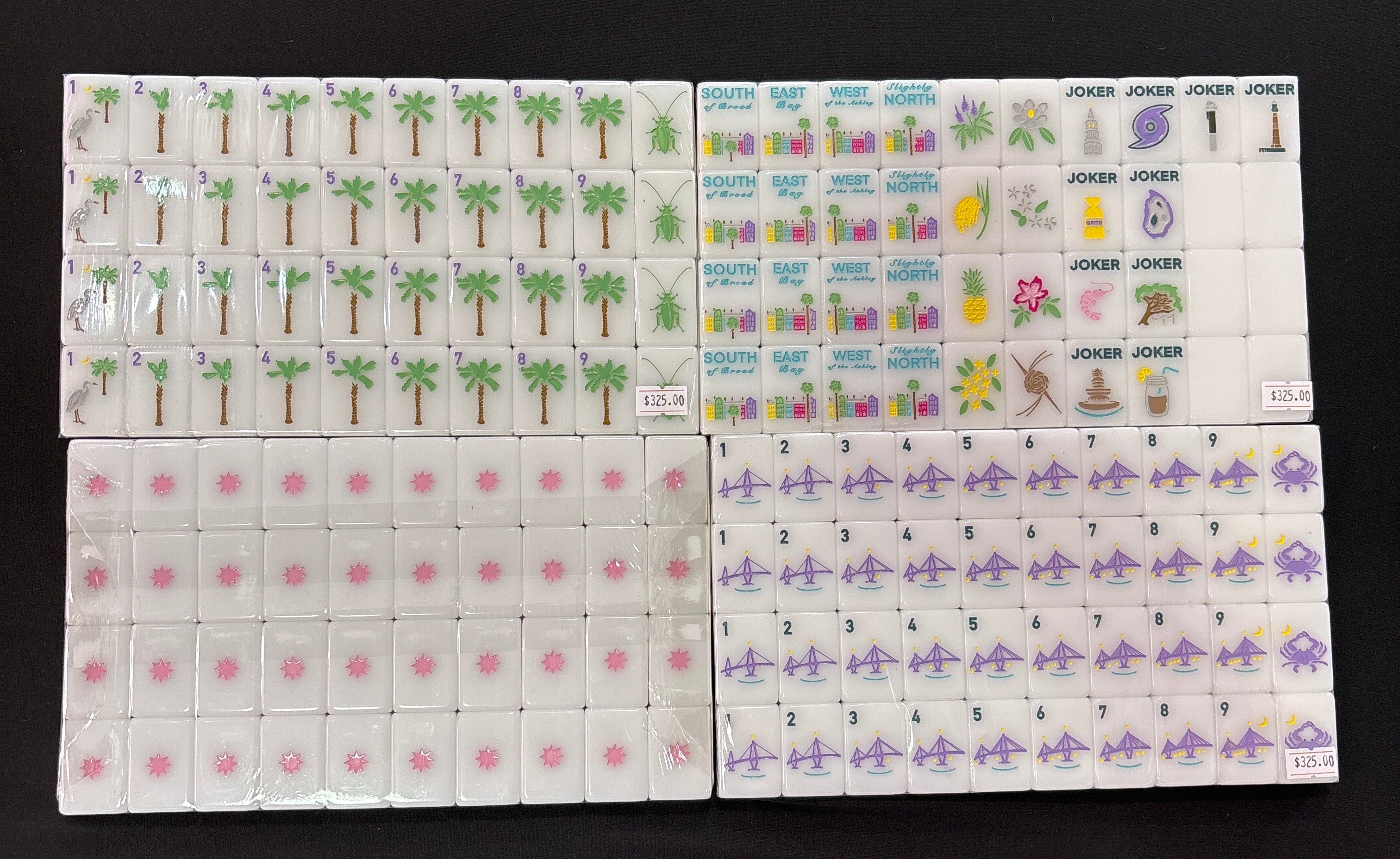 Middle and Main Mahjong Charleston Tiles