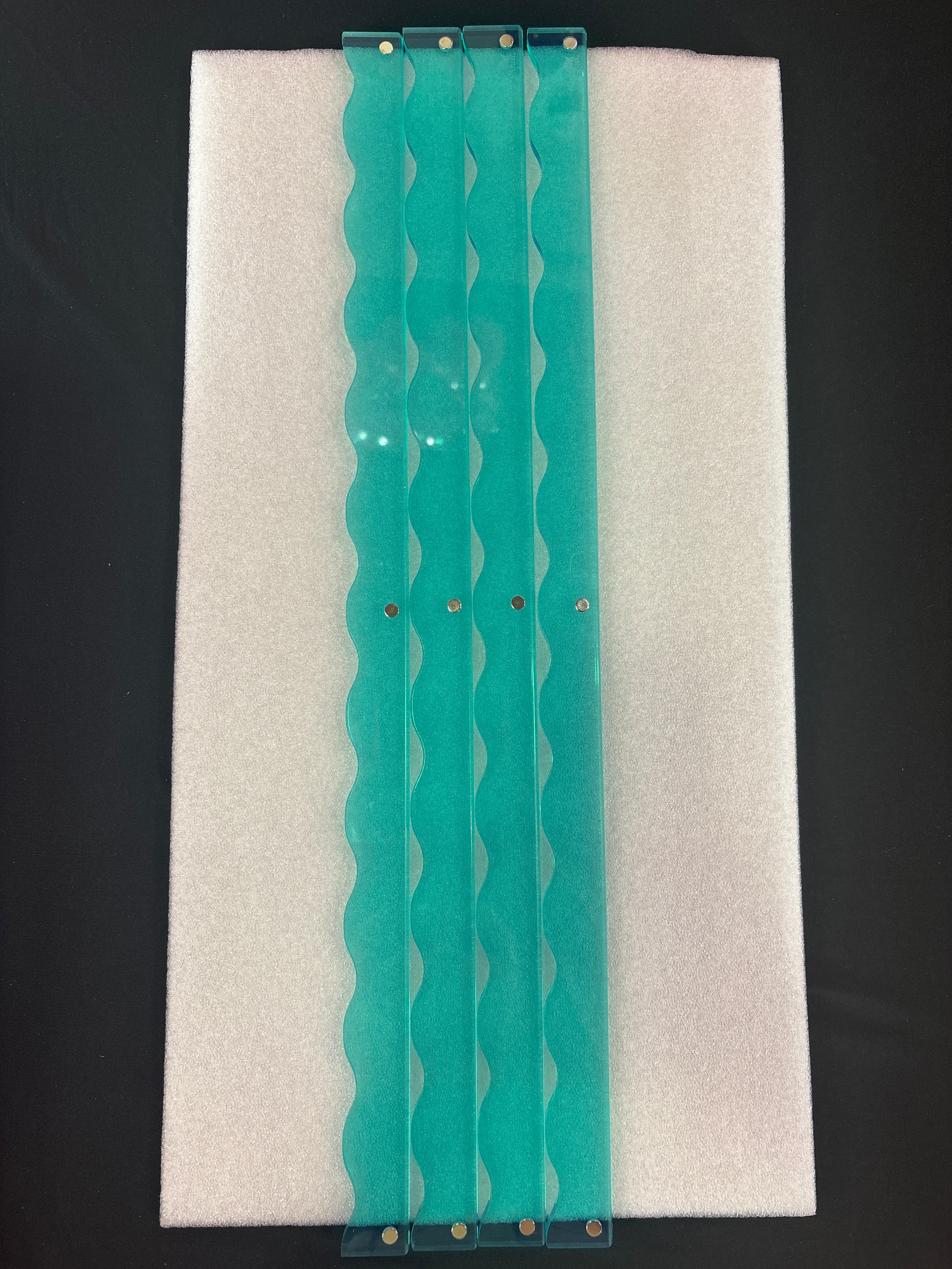 My Fair Mahjong MAHJONG RACK PUSHER ADD ON-MAGNETIC | Premium Acrylic Set(4): Green Transparent